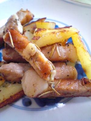 豚ロースとじゃがいものローズマリー焼き レシピ 作り方 By まミィ 楽天レシピ