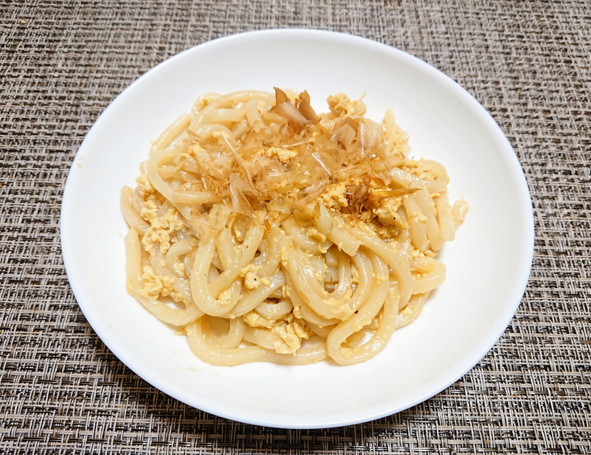 めんつゆで作る☆玉子の焼きうどん