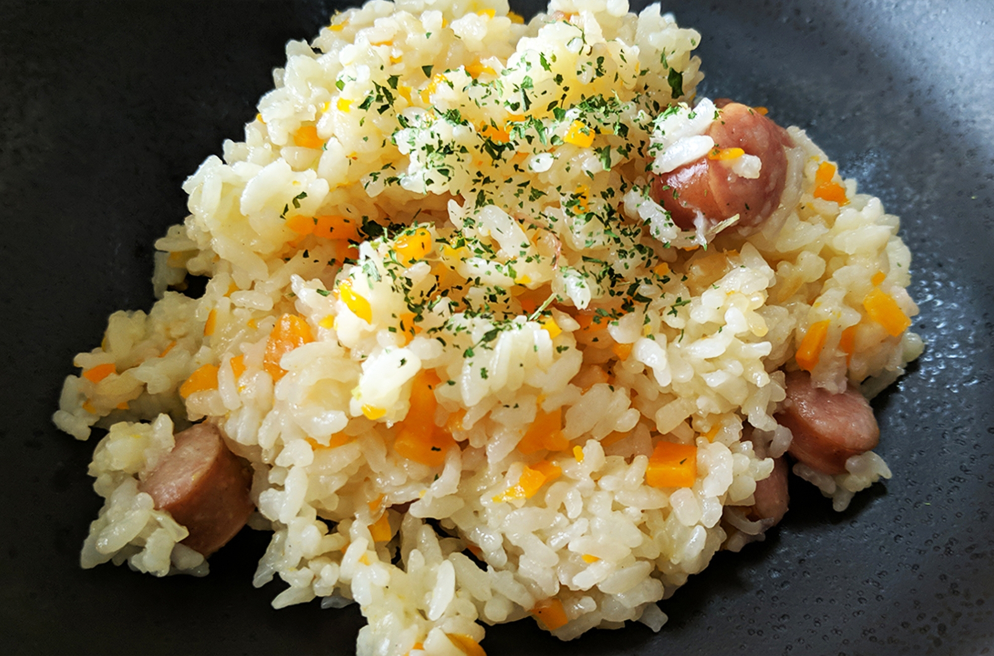 子供パクパク！炊飯器でできる簡単ピラフ！