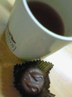 チョコと。
美味しくいただきました～★ごちそうさま(≧▼≦)