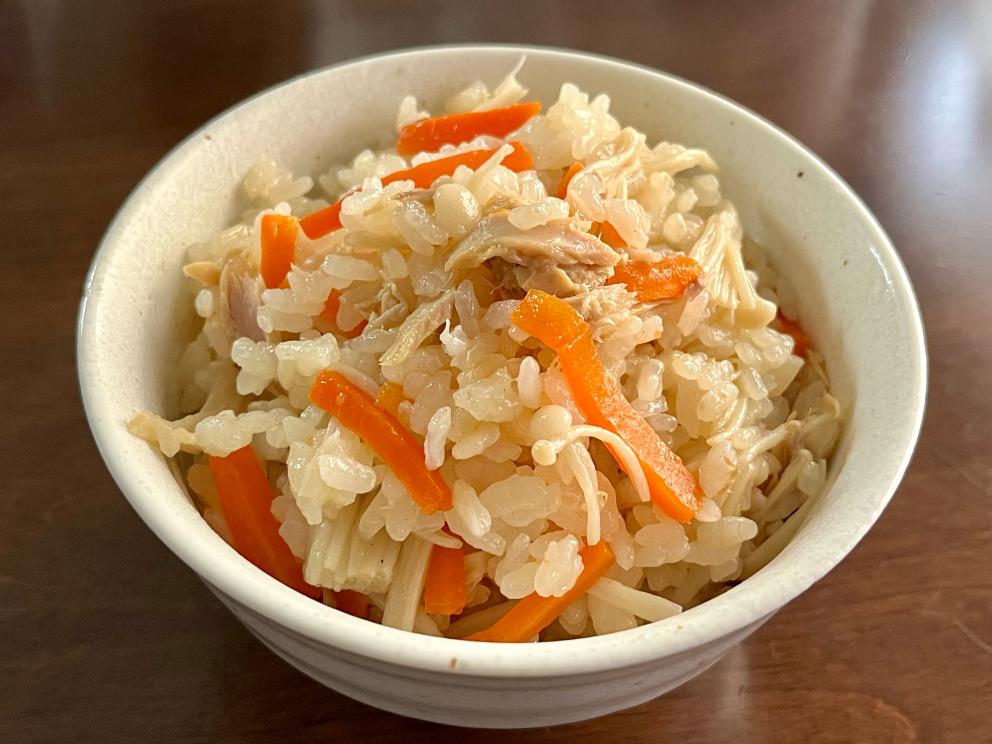 えのきとツナの炊き込みご飯