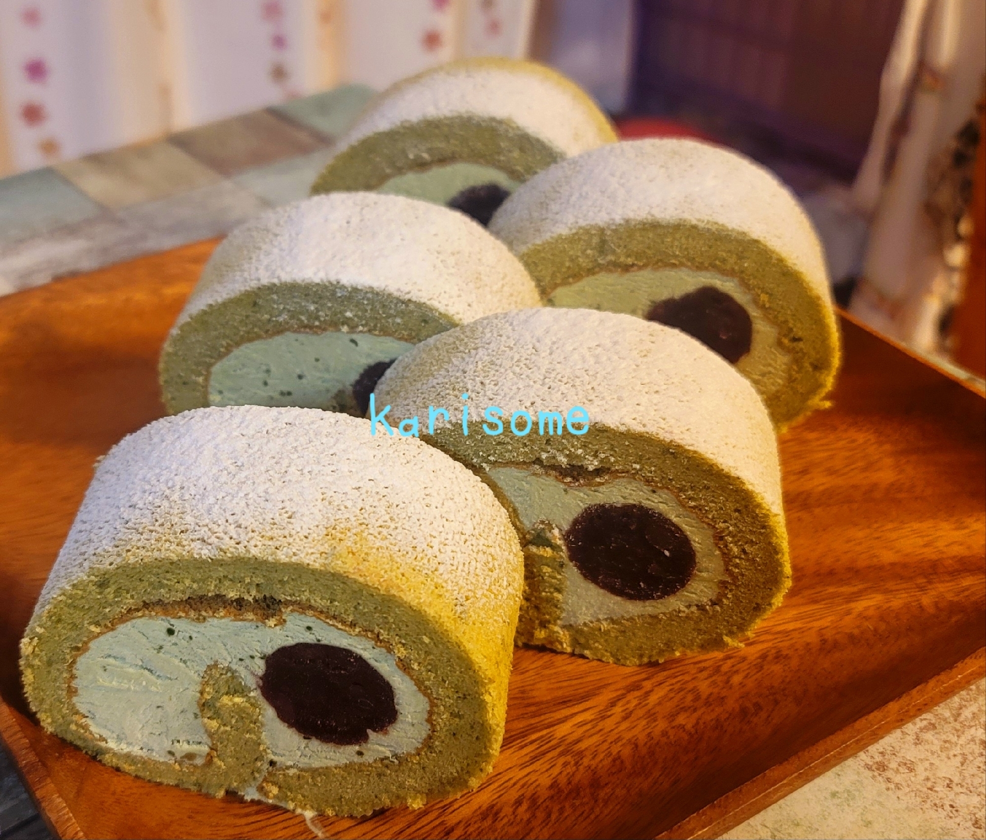 抹茶のロールケーキ♪♪