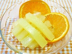 冬瓜のオレンジジュース漬け