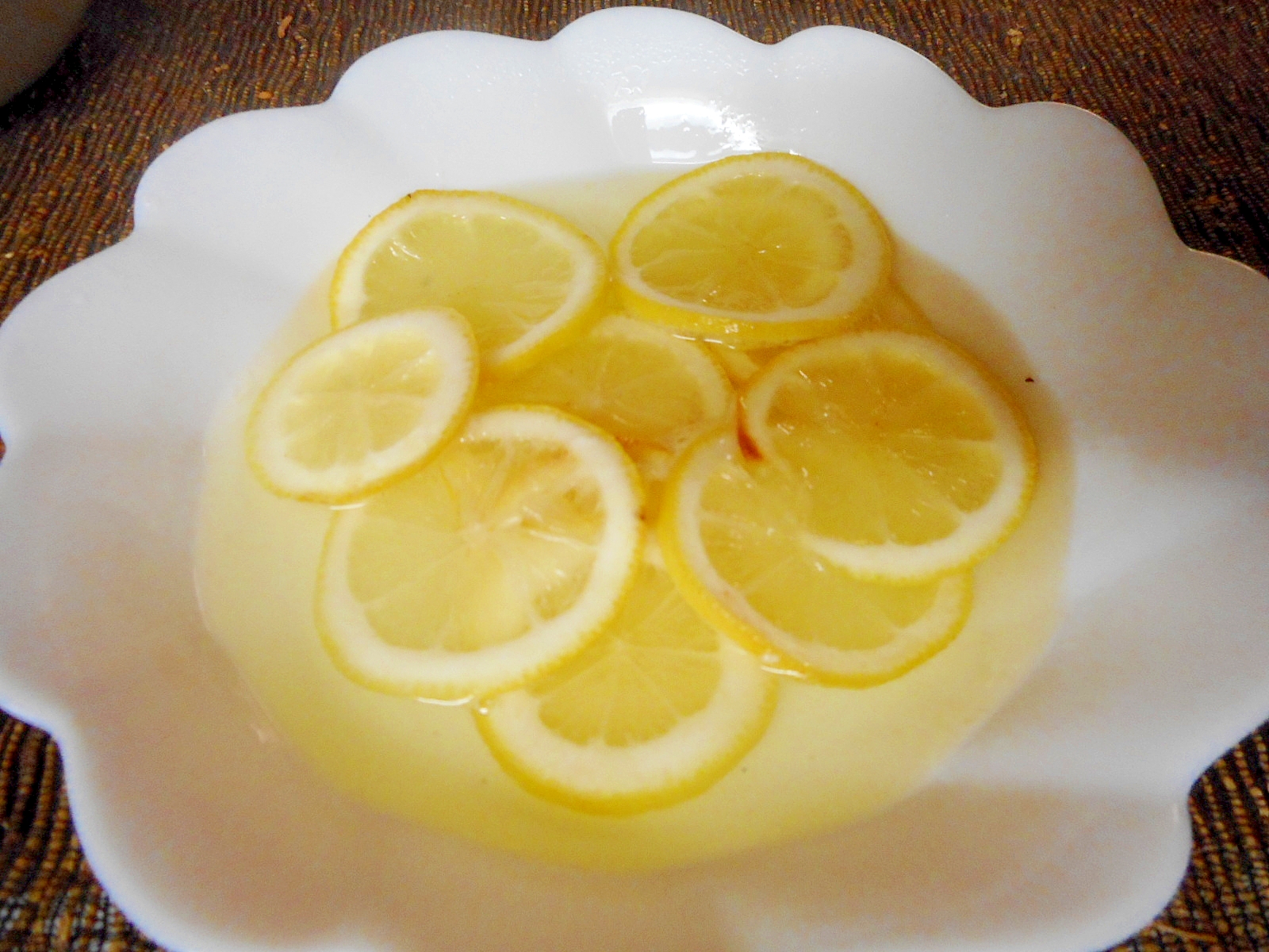 レンジでレモンのシロップ煮