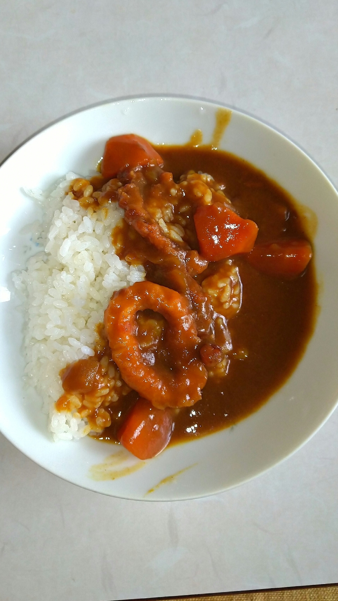 イカ入りカレー