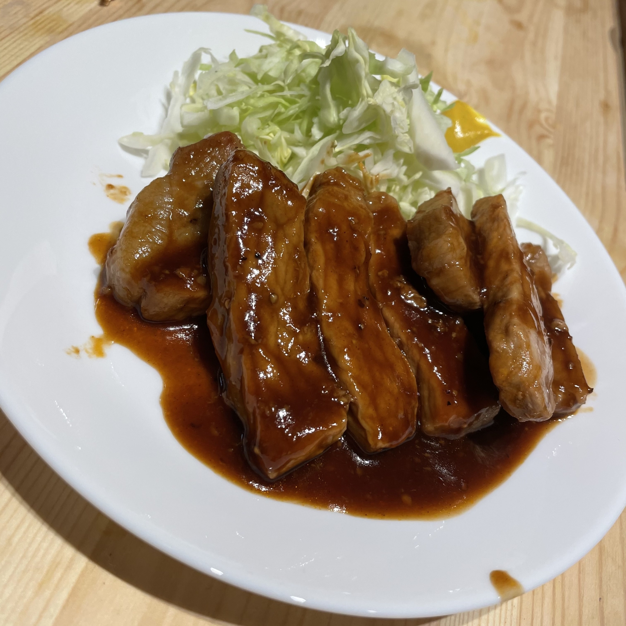 ズボラ(^_^;)トンテキ！