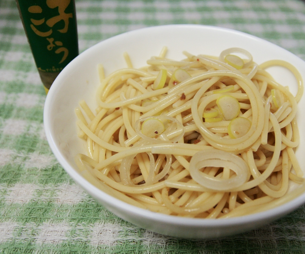 和風　アンチョビと柚子胡椒のパスタ