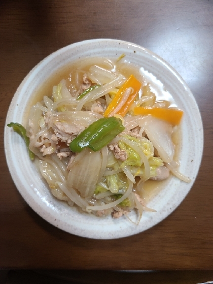 白菜ともやし豚肉のうま煮