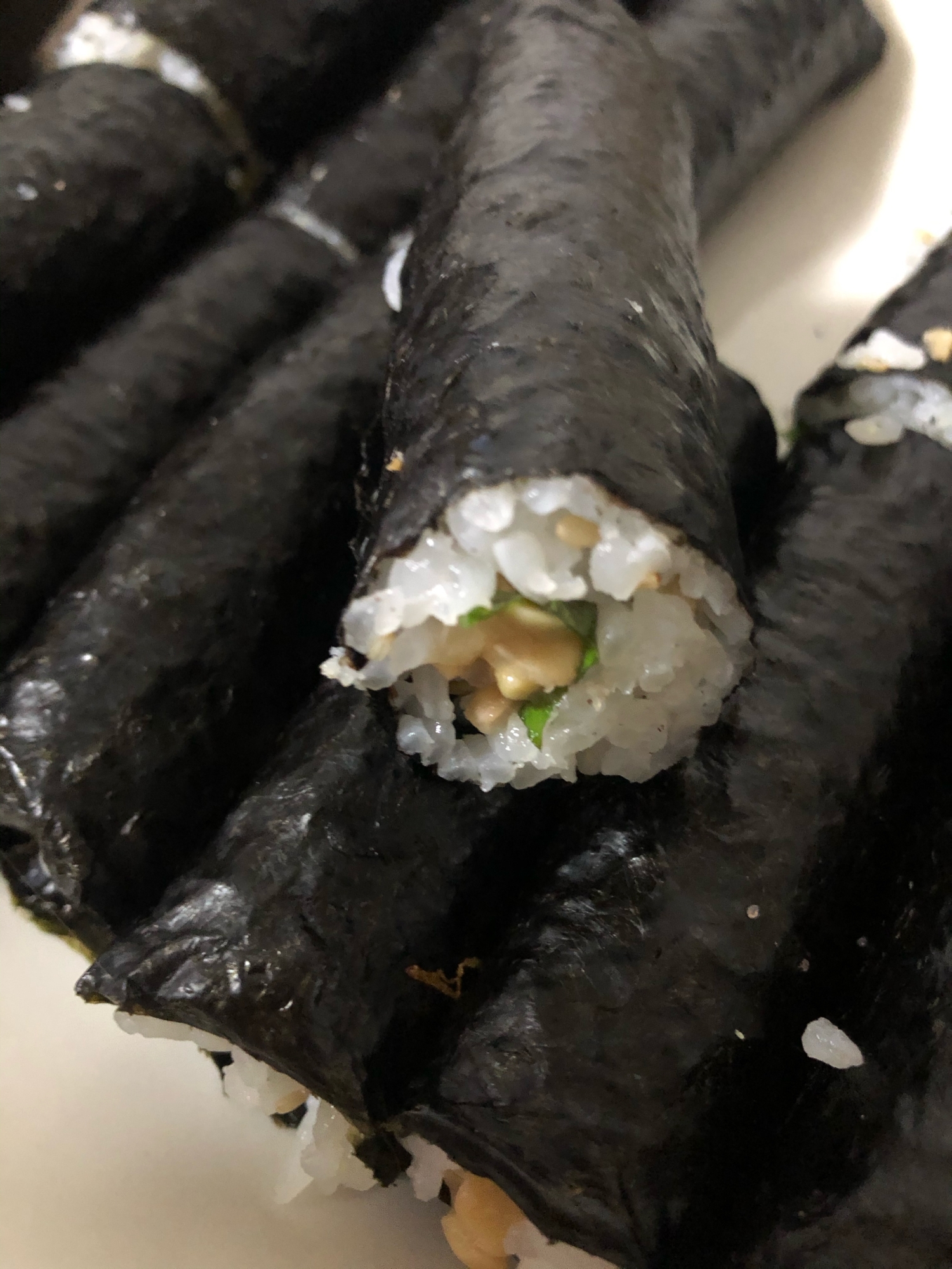 節分に♪納豆の恵方細巻き