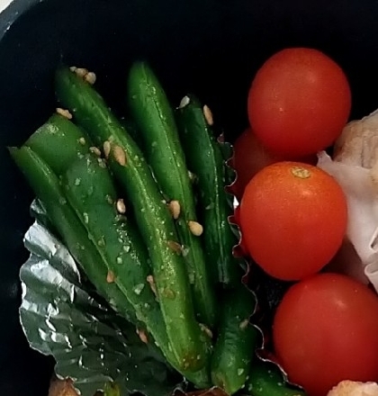 お弁当の彩りに！いんげんのごま和え