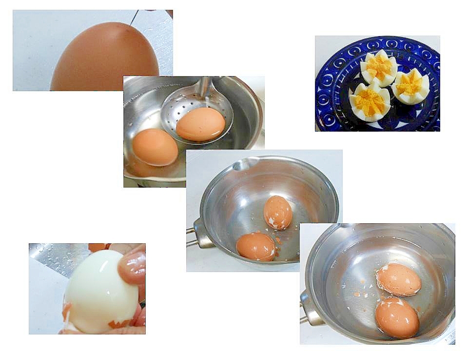 茹で卵の茹で方 殻のむき方 簡単 レシピ 作り方 By マダムryo 楽天レシピ