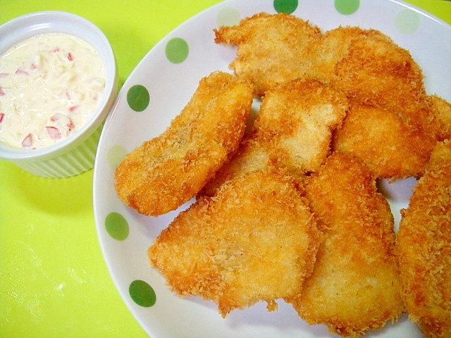 白身魚のフライ☆塩レモンタルタルソース添え