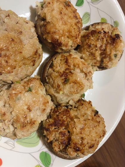 余った餃子のたねで❤椎茸の肉詰め