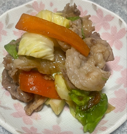 ➿豚肉と野菜の生姜味噌炒め➿