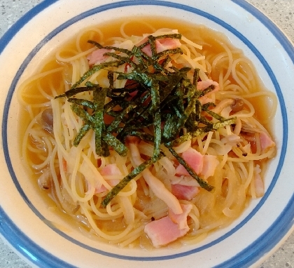 お休みの日のランチは大抵麺類になります♥️o(*⌒―⌒*)o
パスタも良く作りますが、最近は特に和風パスタがお気に入りです♪
スープパスタも美味しいですね♥️