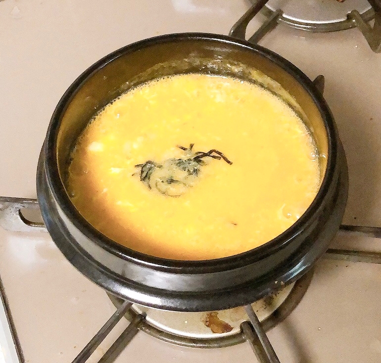 簡単⭐余った鍋の汁で卵雑炊