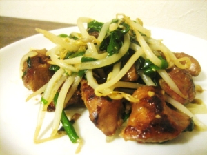 塩麹で味付け一発!レバニラ炒め