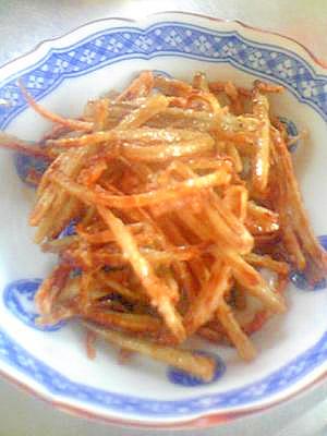 甘辛カリカリごぼう レシピ 作り方 By Keikolin 楽天レシピ