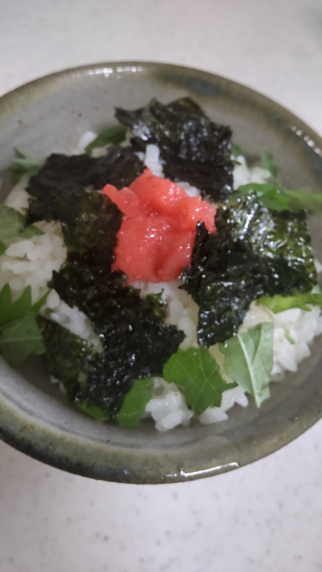 明太子と大葉のご飯☆