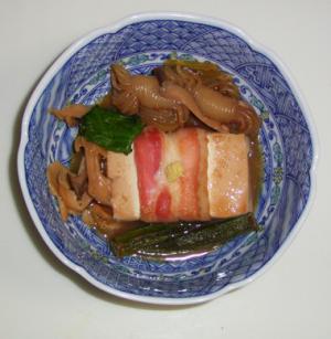 豆腐ベーコン・すき焼き風煮