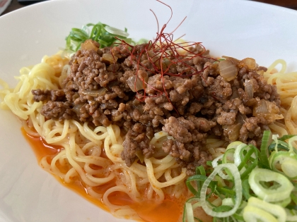 ピリピリ☆花椒たっぷり汁無し坦々麺