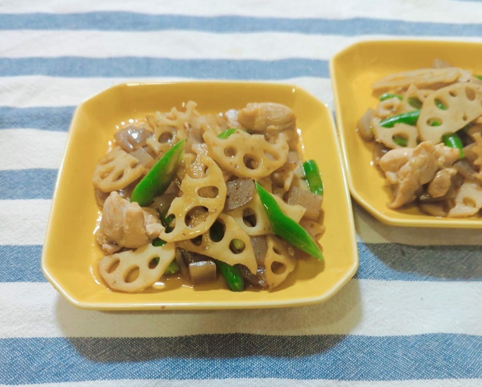 鶏とれんこんの炒め煮