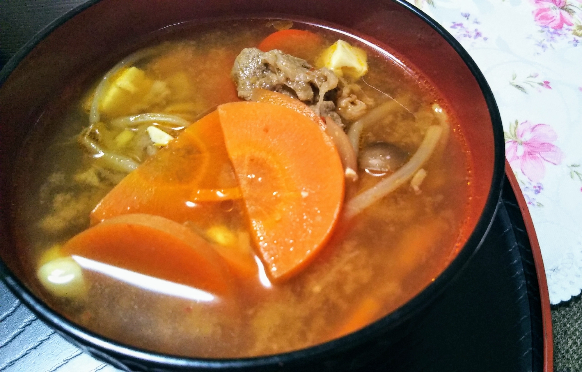 余った野菜でもう一品☆簡単温まるキムチスープ