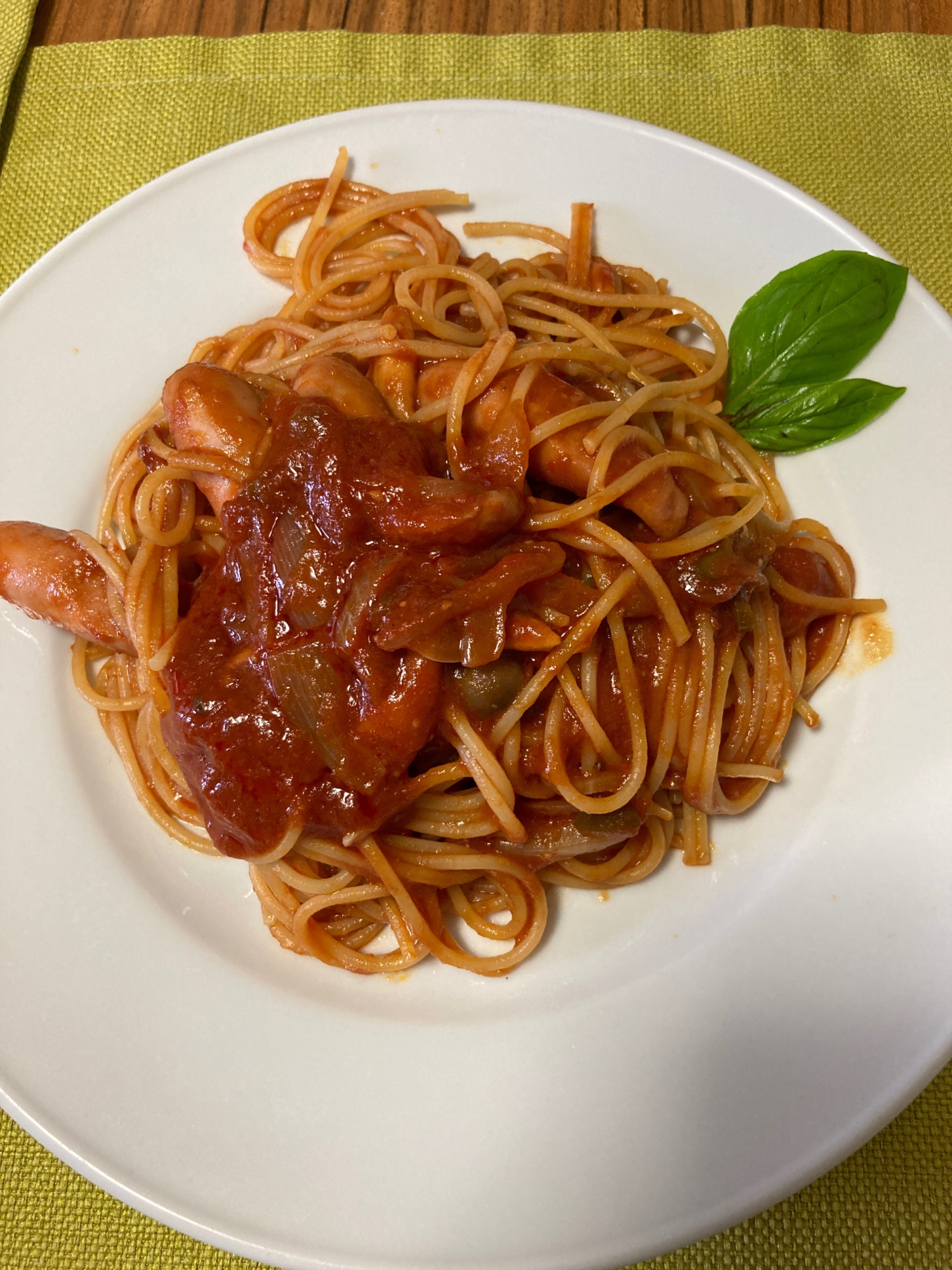 うちの麺　トマトたっぷりナポリタン