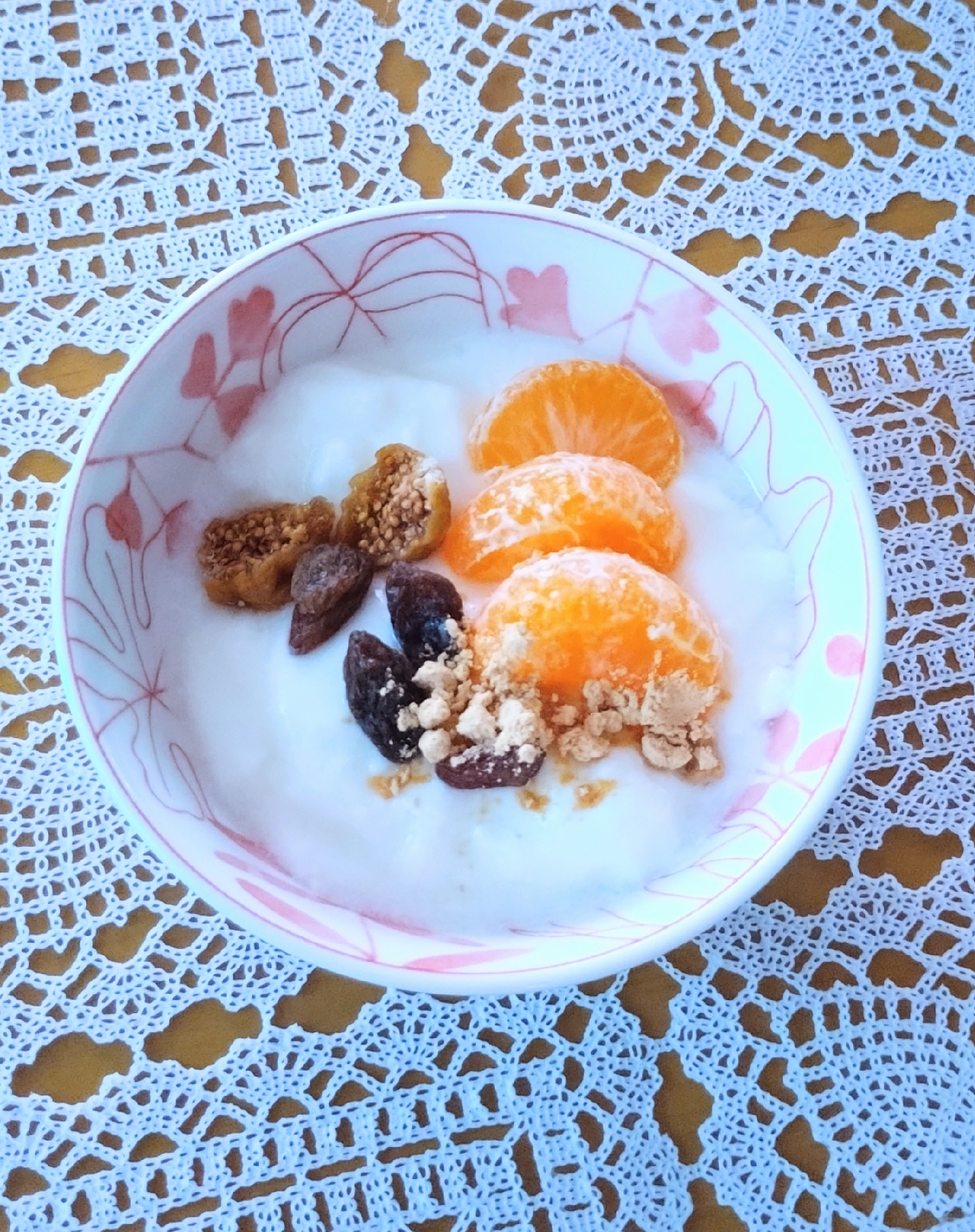 みかんとレーズンといちじくヨーグルト◇