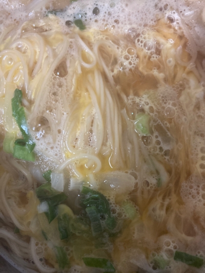 溶き卵入りにゅうめん