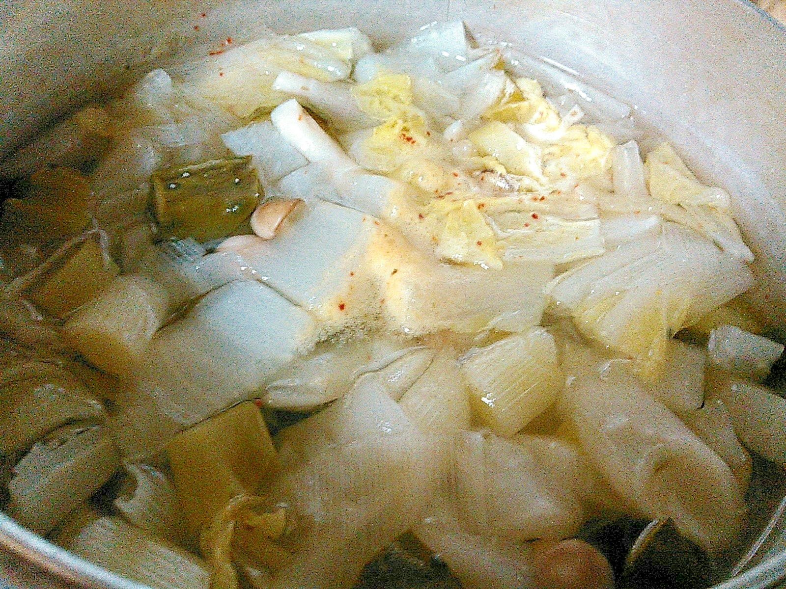 白菜ネギのとろとろスープ