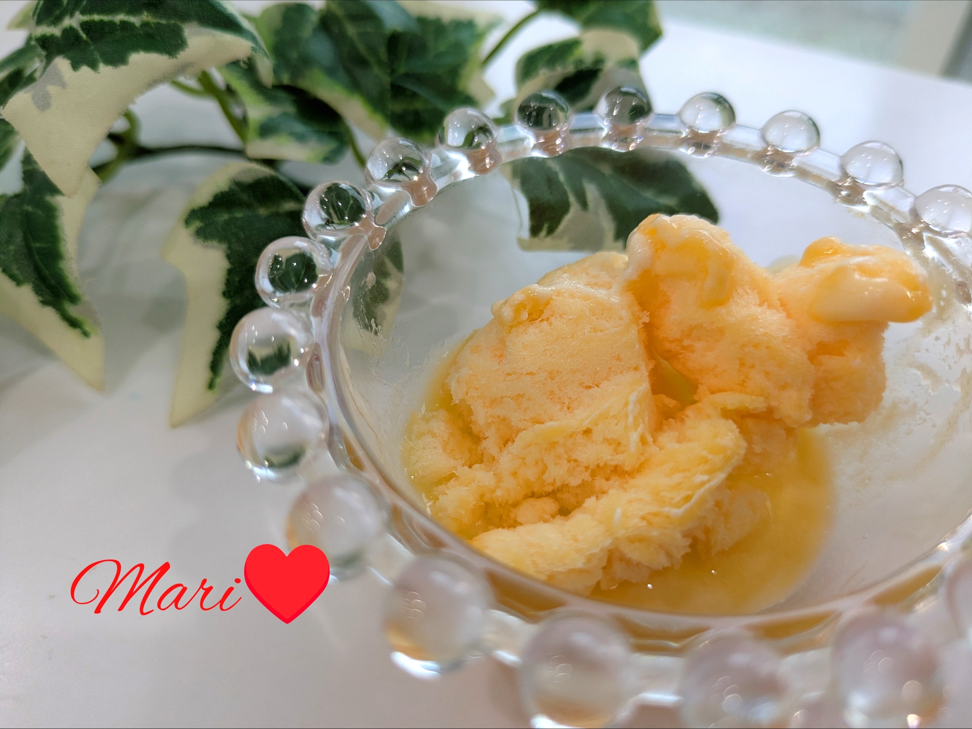 材料3つ！バニラアイスクリーム