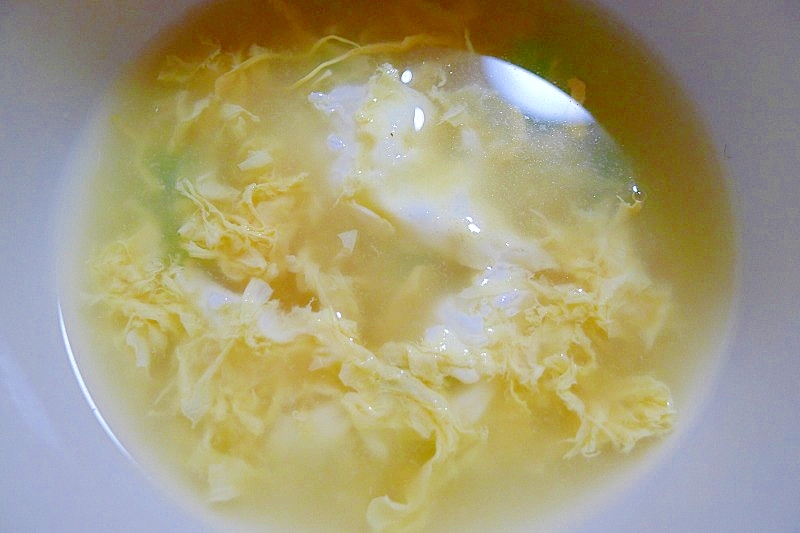 ♡ふわふわ卵が美味しい♡コーンと枝豆の卵スープ♡