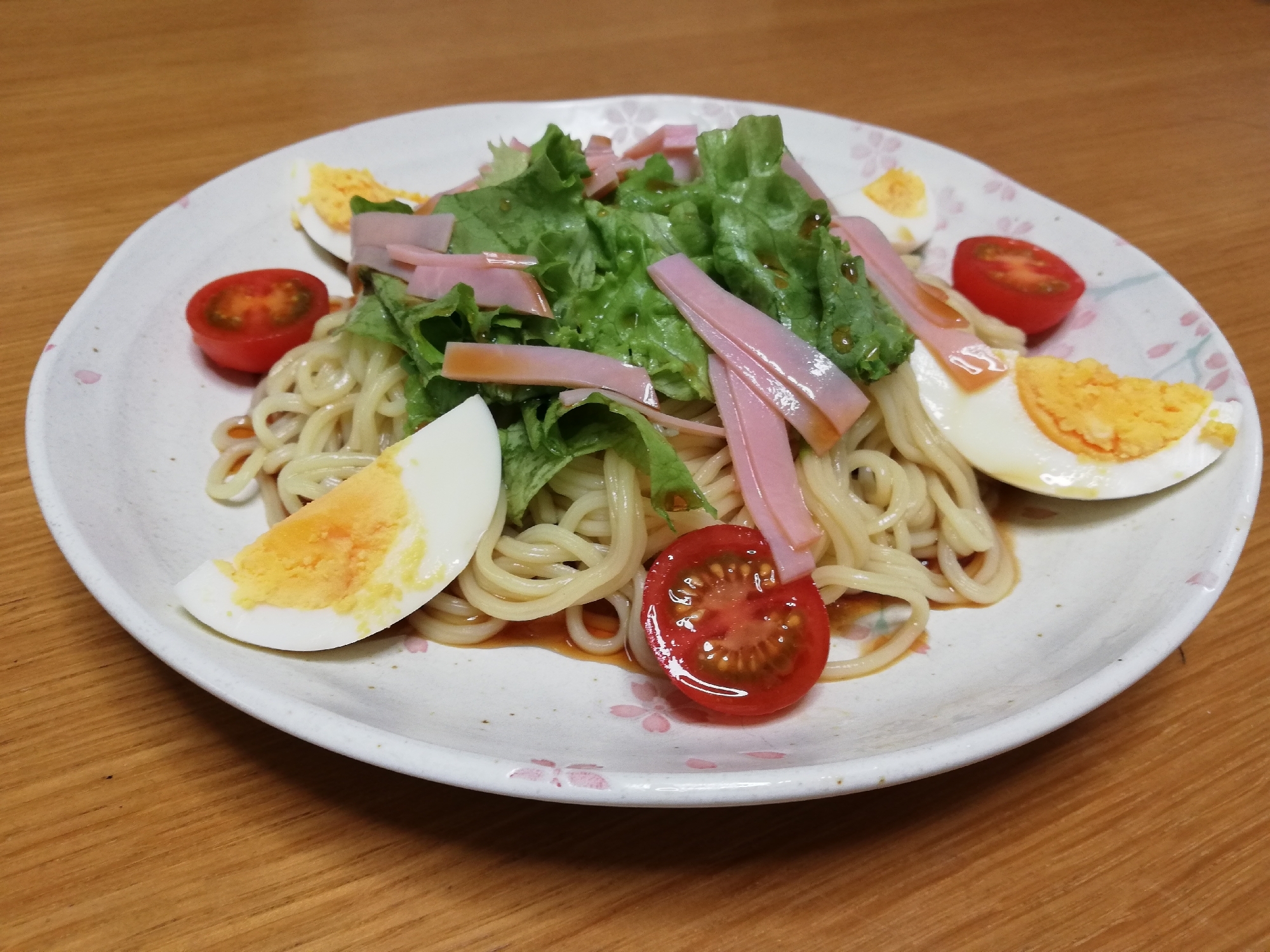 焼きそば麺で冷やし中華