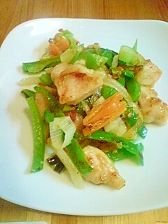 野菜とささみの中華炒め