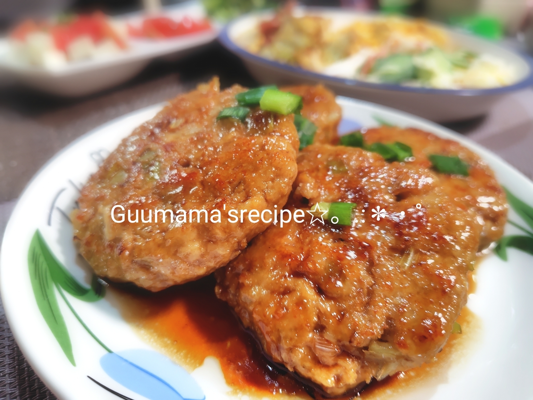 香りがたまらない♡ご飯が進む♡ごぼう入り鶏つくね