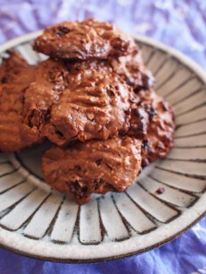 オイル・砂糖抜きのチョコだらけクッキー