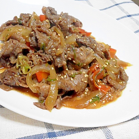 焼肉のたれ+αで簡単!プルコギ風