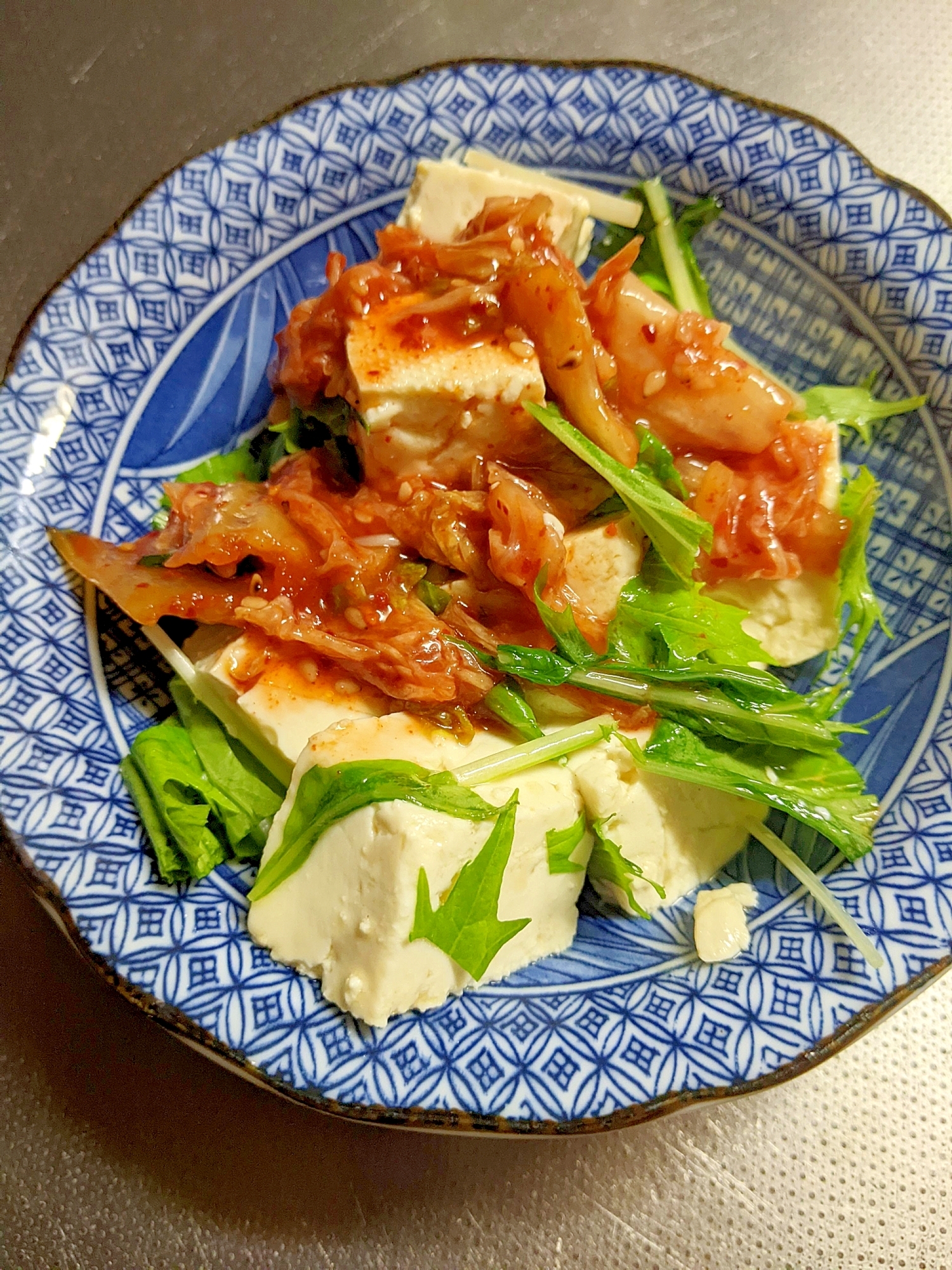 水菜キムチ炒め