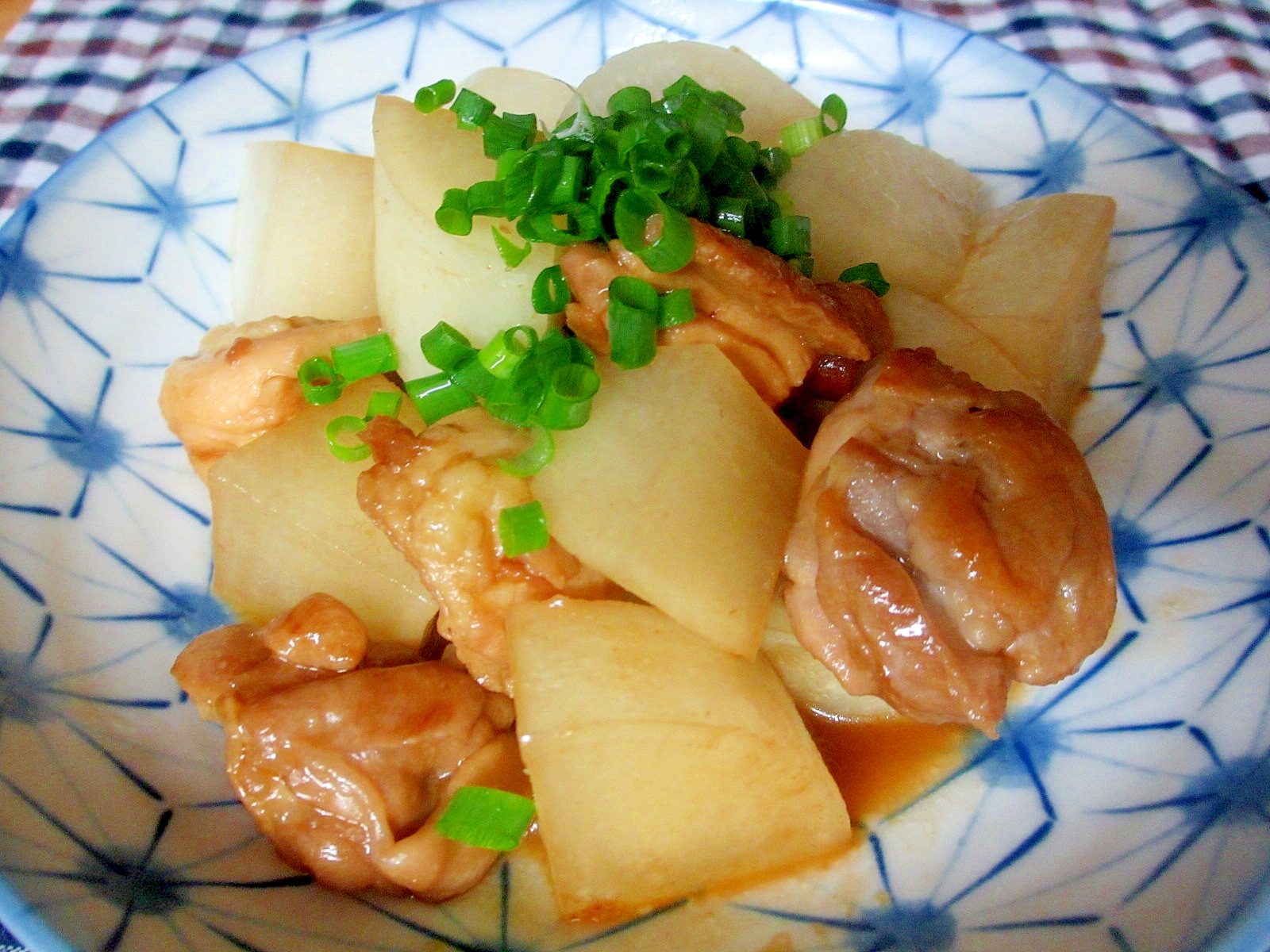 大根と鶏肉の梅煮