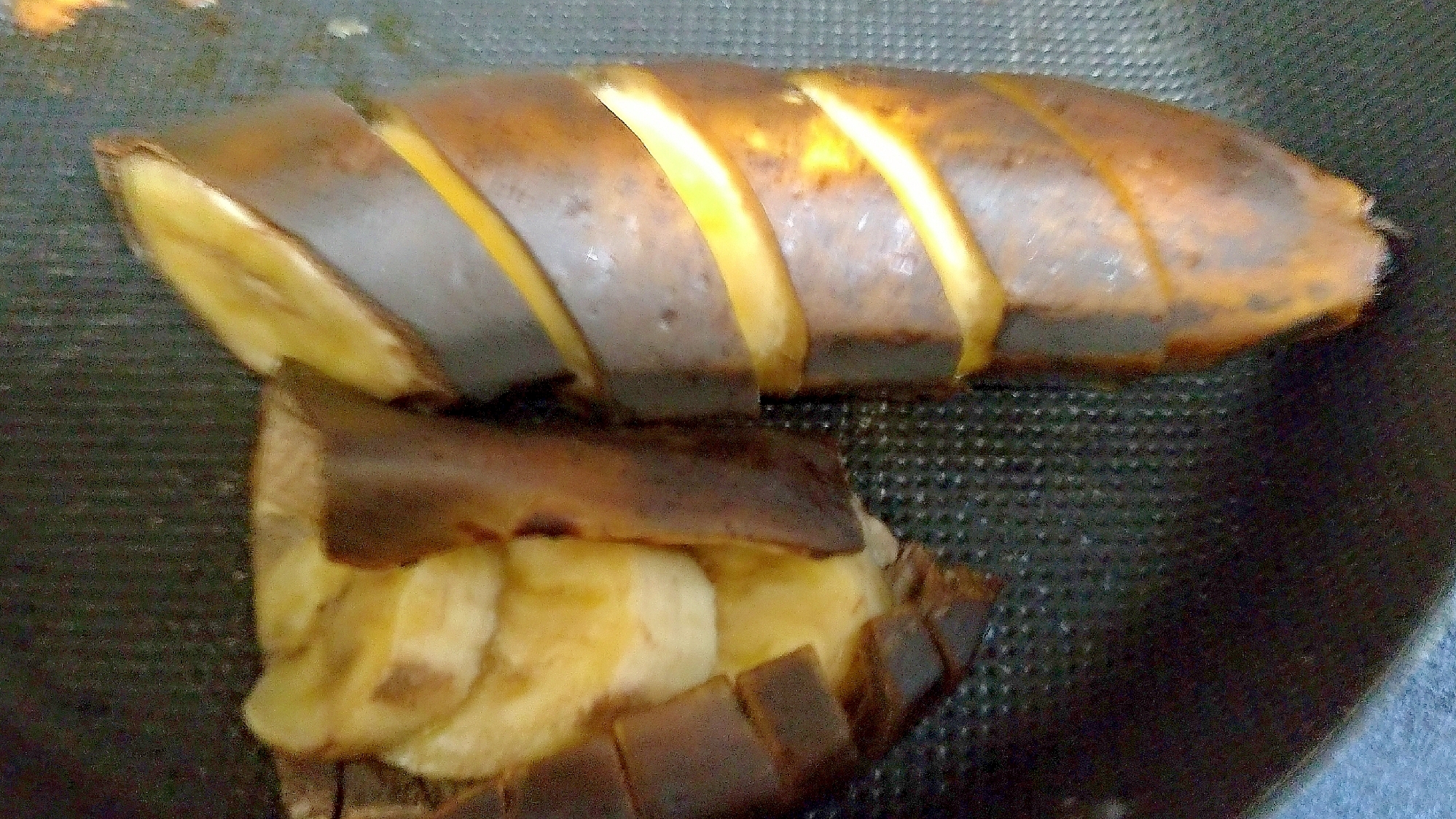 ヨーグルトに焼きバナナ