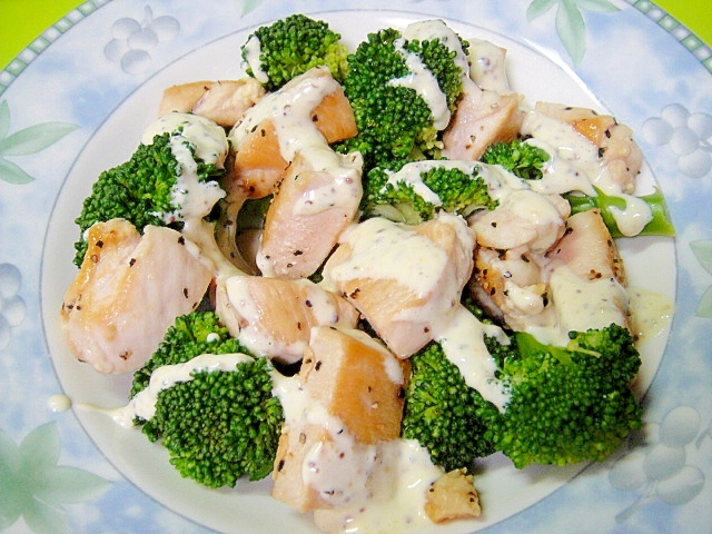 ブロッコリーと鶏むね肉のゴロゴロサラダ レシピ 作り方 By Mint74 楽天レシピ