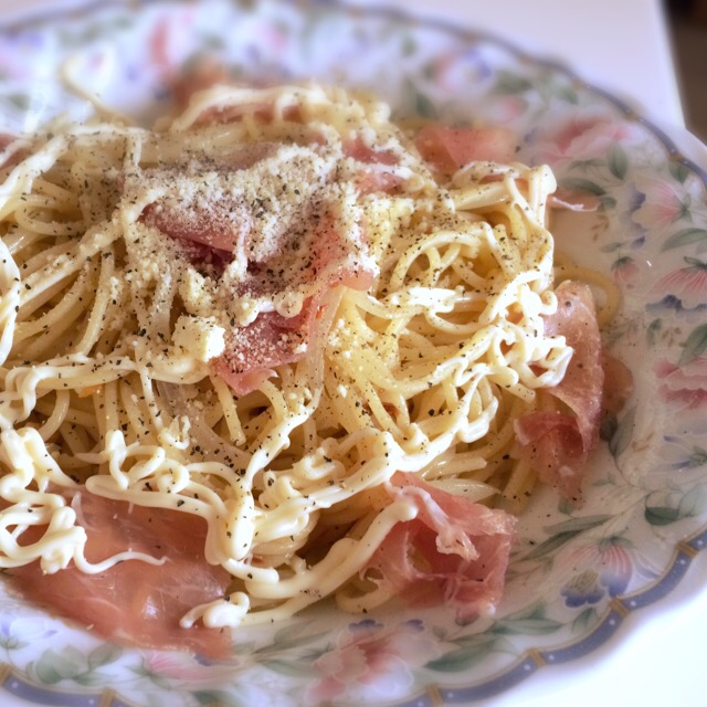 *生ハムマヨパスタ*