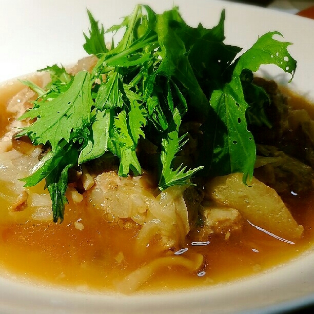 炊飯器で簡単！豚肉と冬瓜のとろっと煮込み☆