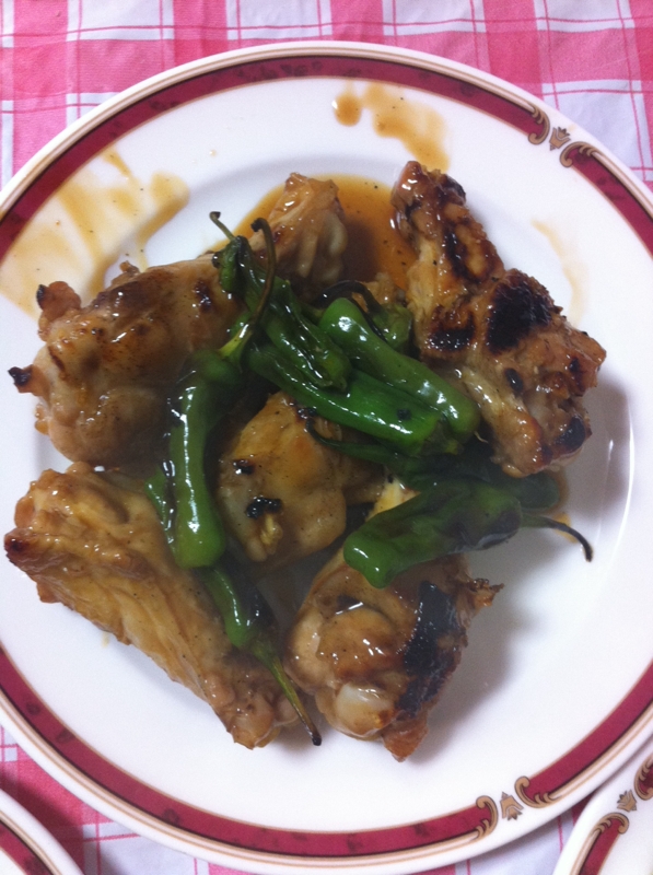 お酒のお供に 鶏手羽元 ししとうの照り焼き風 レシピ 作り方 By M And M 楽天レシピ