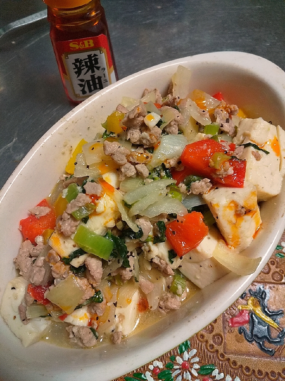 豚ヒレ肉の塩麹麻婆豆腐