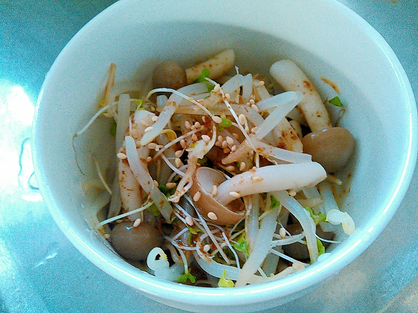 もやしブロッコリースプラウトしめじ和風サラダ レシピ 作り方 By あけぼのマジック 楽天レシピ