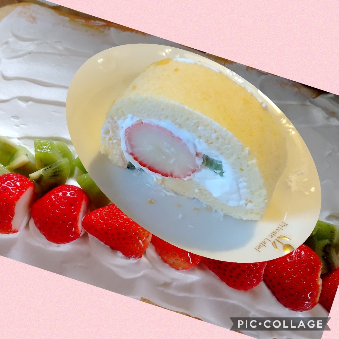 フルーツたっぷりロールケーキ