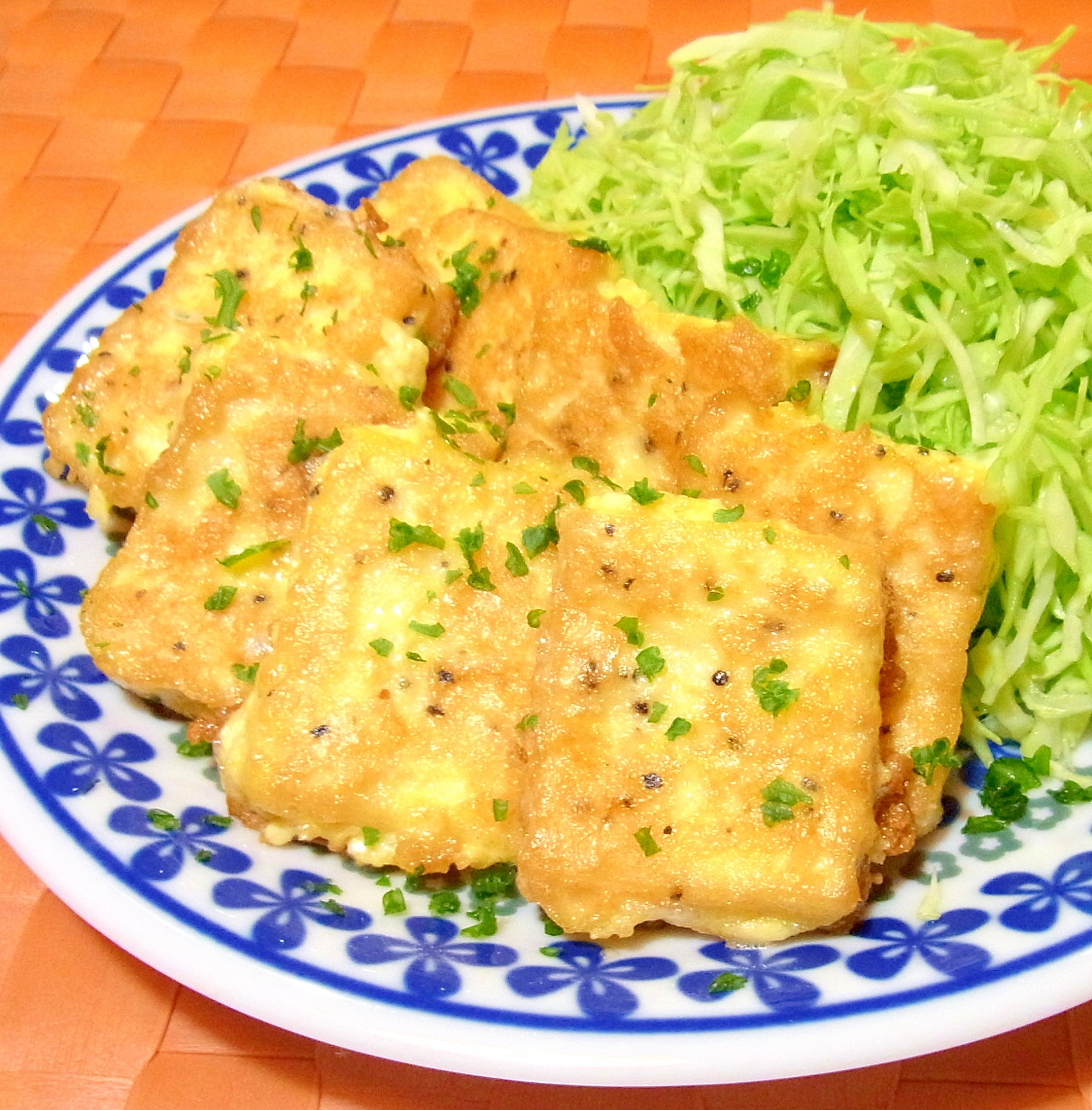 おつまみに♪高野豆腐でひとくちピカタ