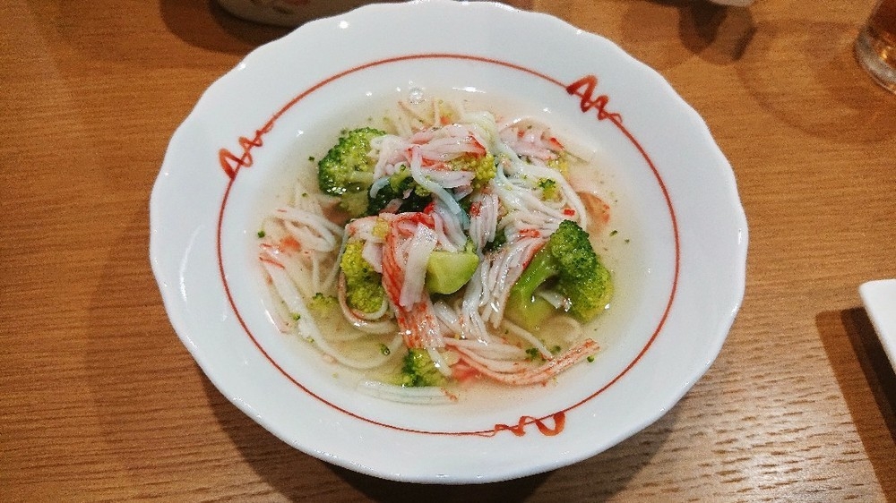 簡単おかず!ブロッコリーの蟹カマ餡掛け